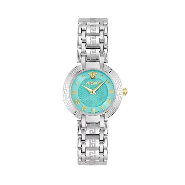 Reloj Versace de mujer Antlia VE0P00325 B2 de acero y correa plateada/gris