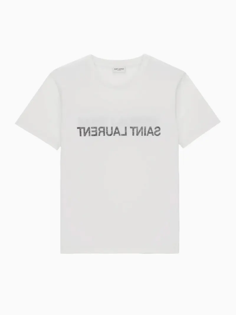 Reverse-logo t-shirt