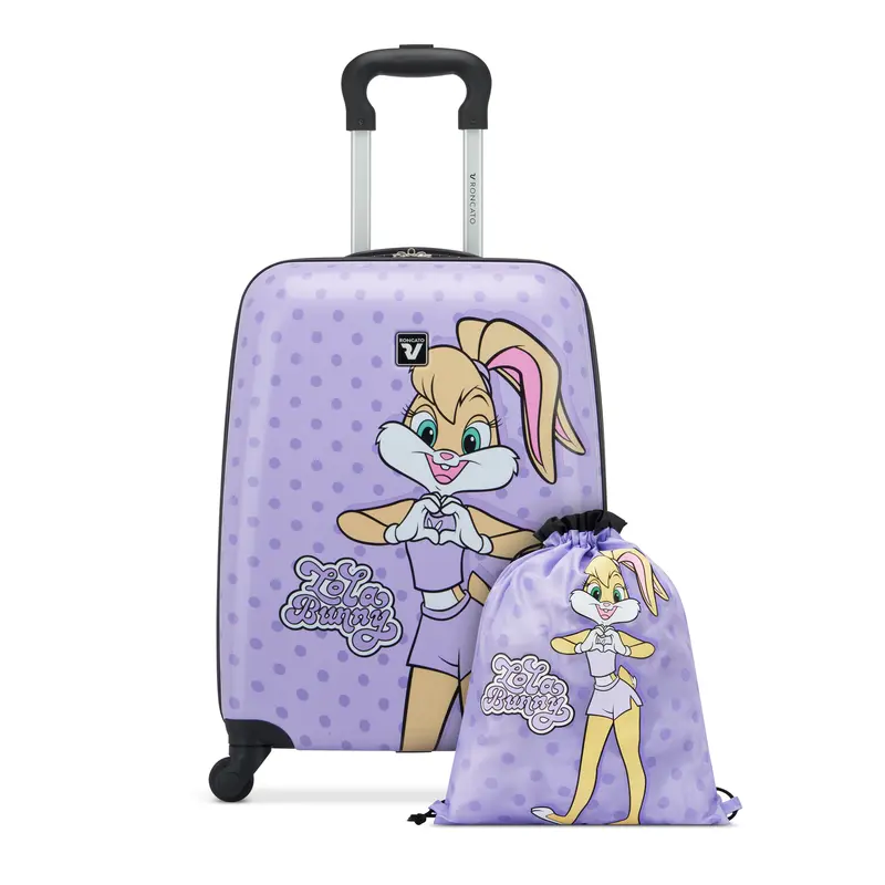 RONCATO TROLLEY JUNIOR + FUNDA PORTA ZAPATOS LOONEY TUNES KIDS DLX LOLA