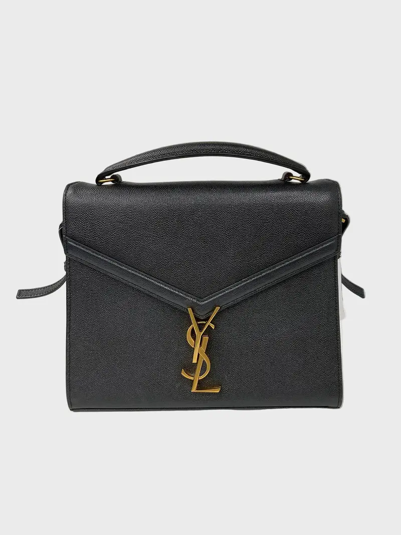Saint Laurent Cassandra Top Handle bandolera negro