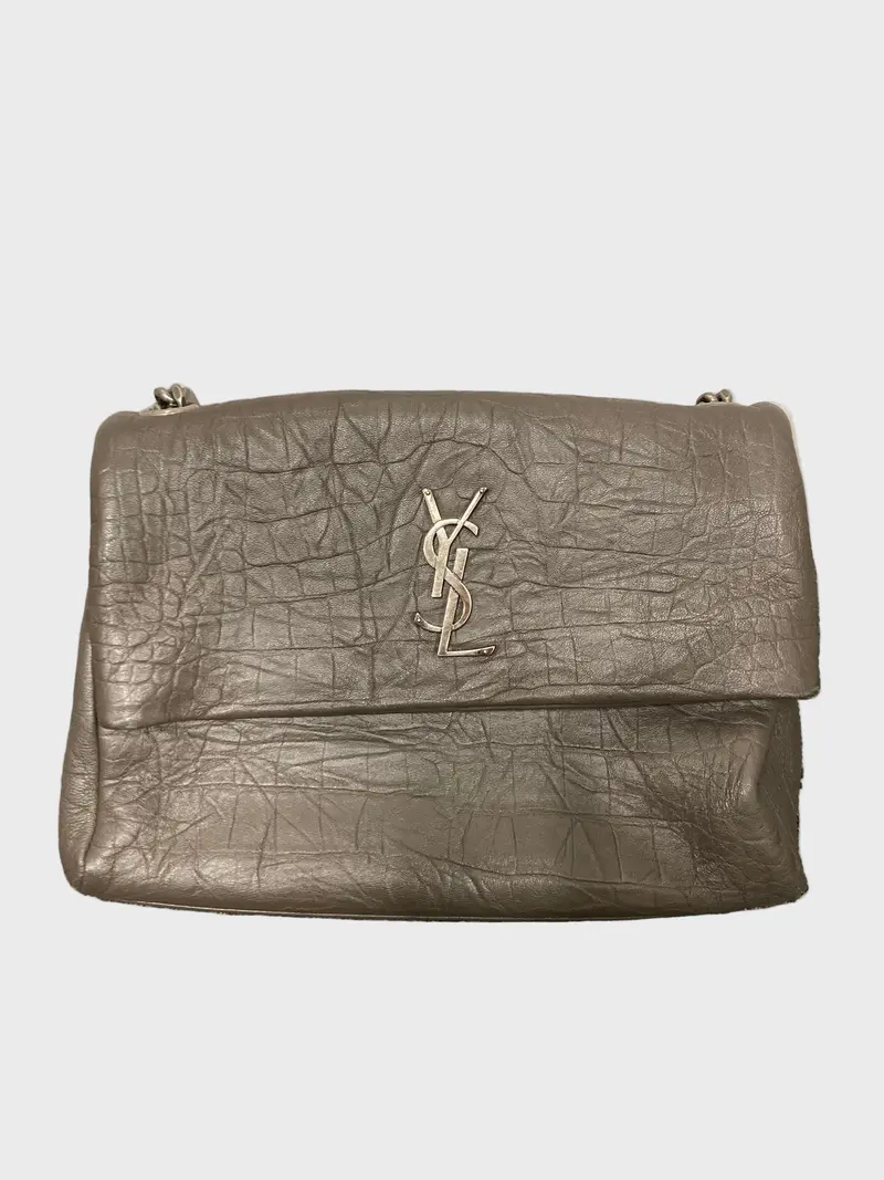 Saint Laurent West Hollywood en piel gris carbón