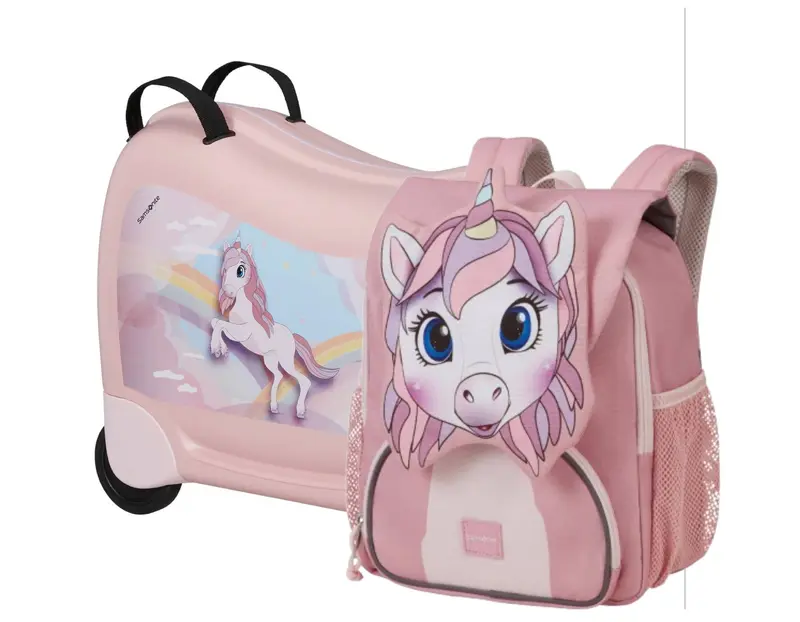 SAMSONITE pack mochila infantil SAMMIES DISNEY + correpasillos DREAM2GO UNICORN TESS)
