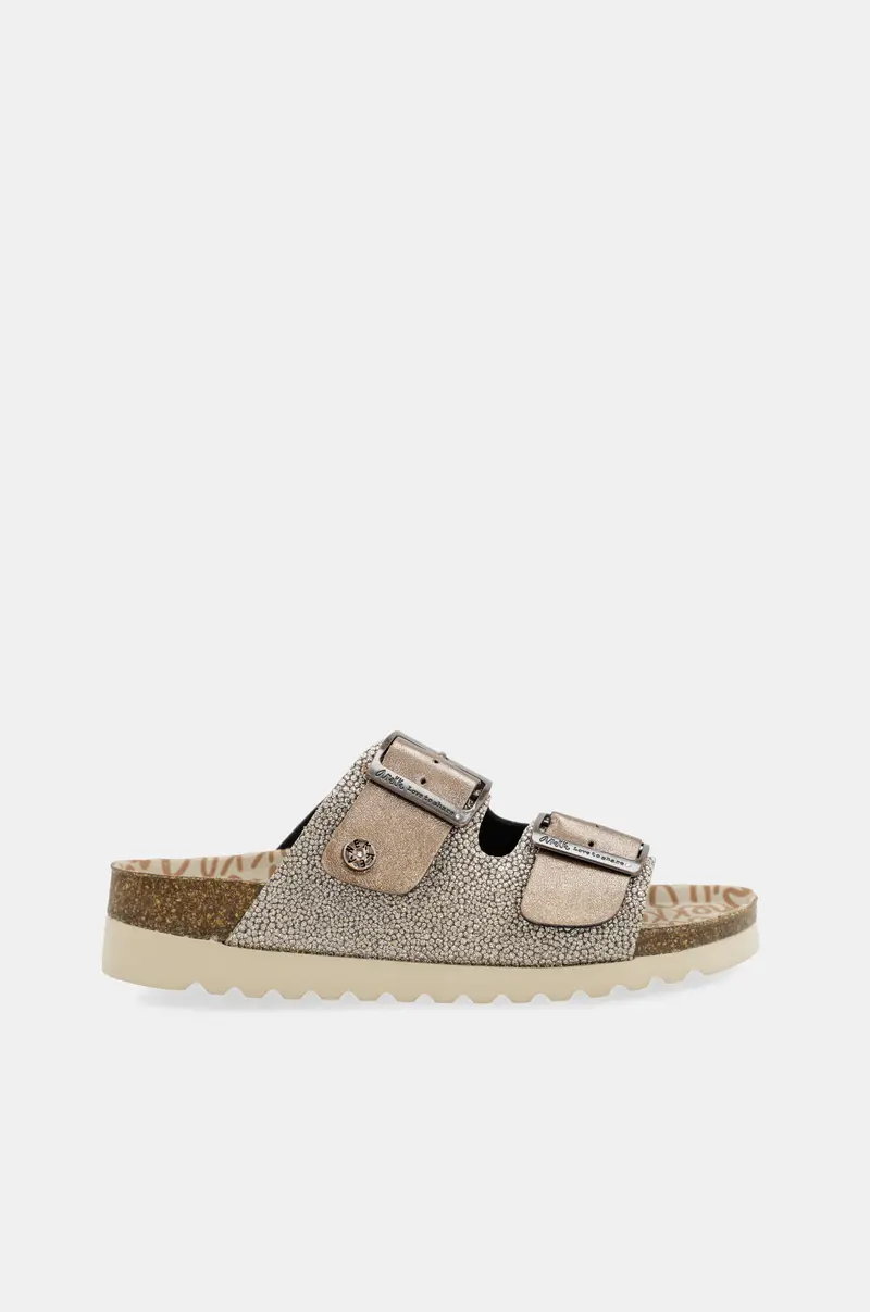Sandalias bio de mujer bronce
