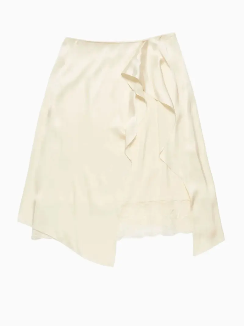 Satin skirt