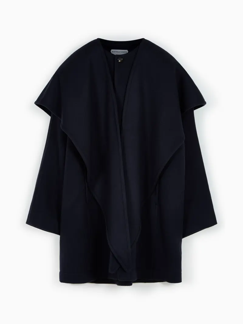 Scarf collar coat