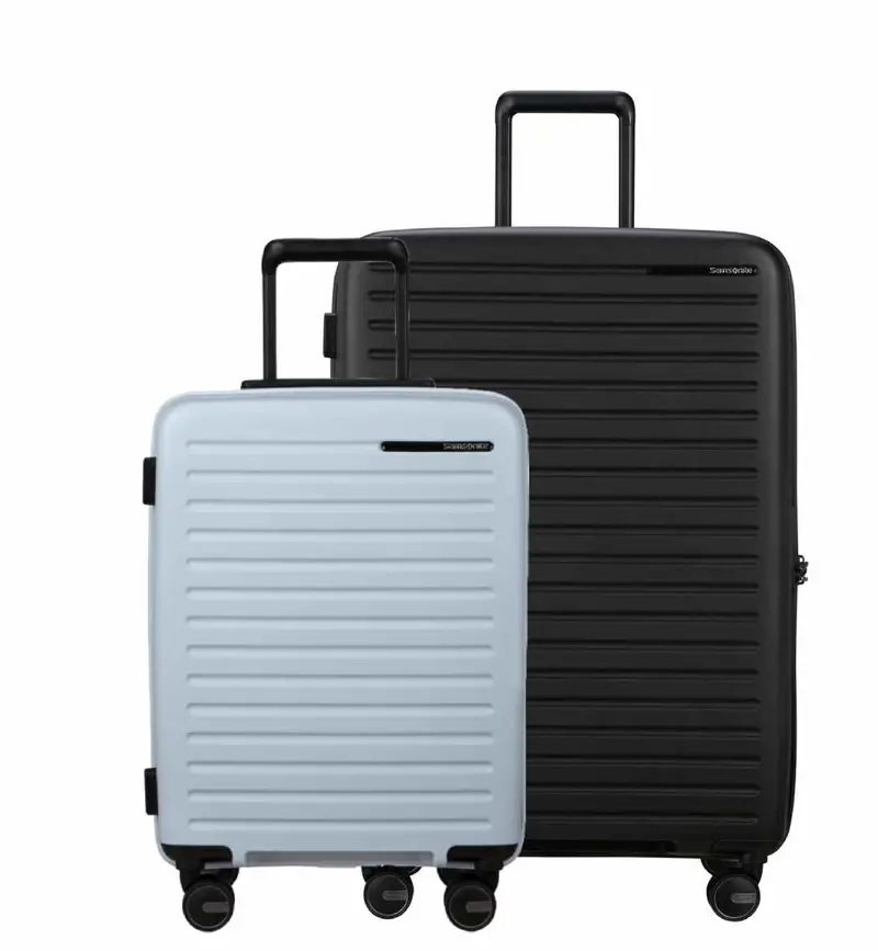 Set maleta de cabina 55cm + maleta grande 75cm RESTACKD de SAMSONITE