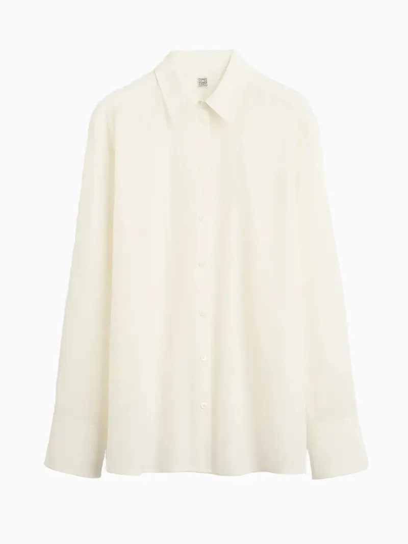 Silk crepe shirt