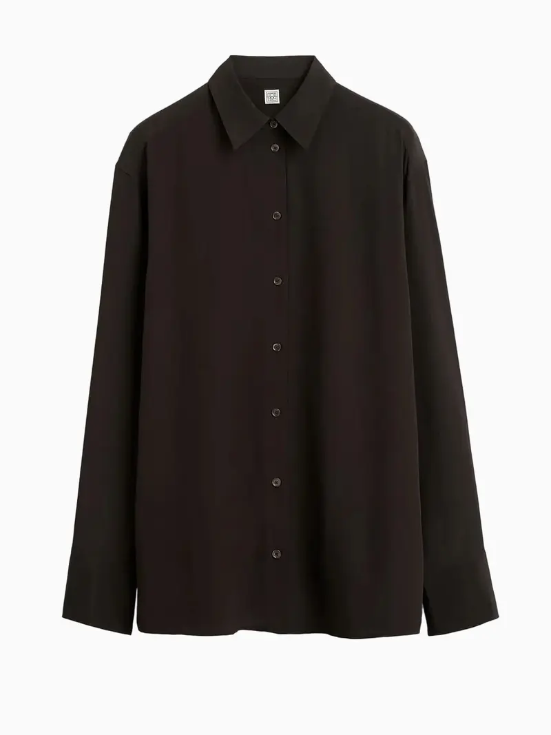 Silk crepe shirt
