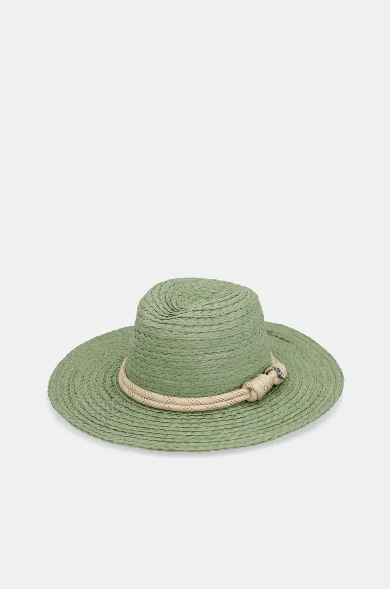 Sombrero rafia verde