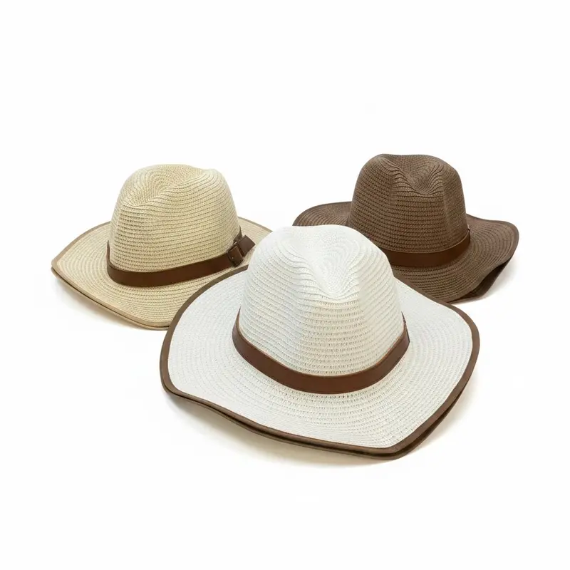 Sombrero unisex de fibra natural en colores variados