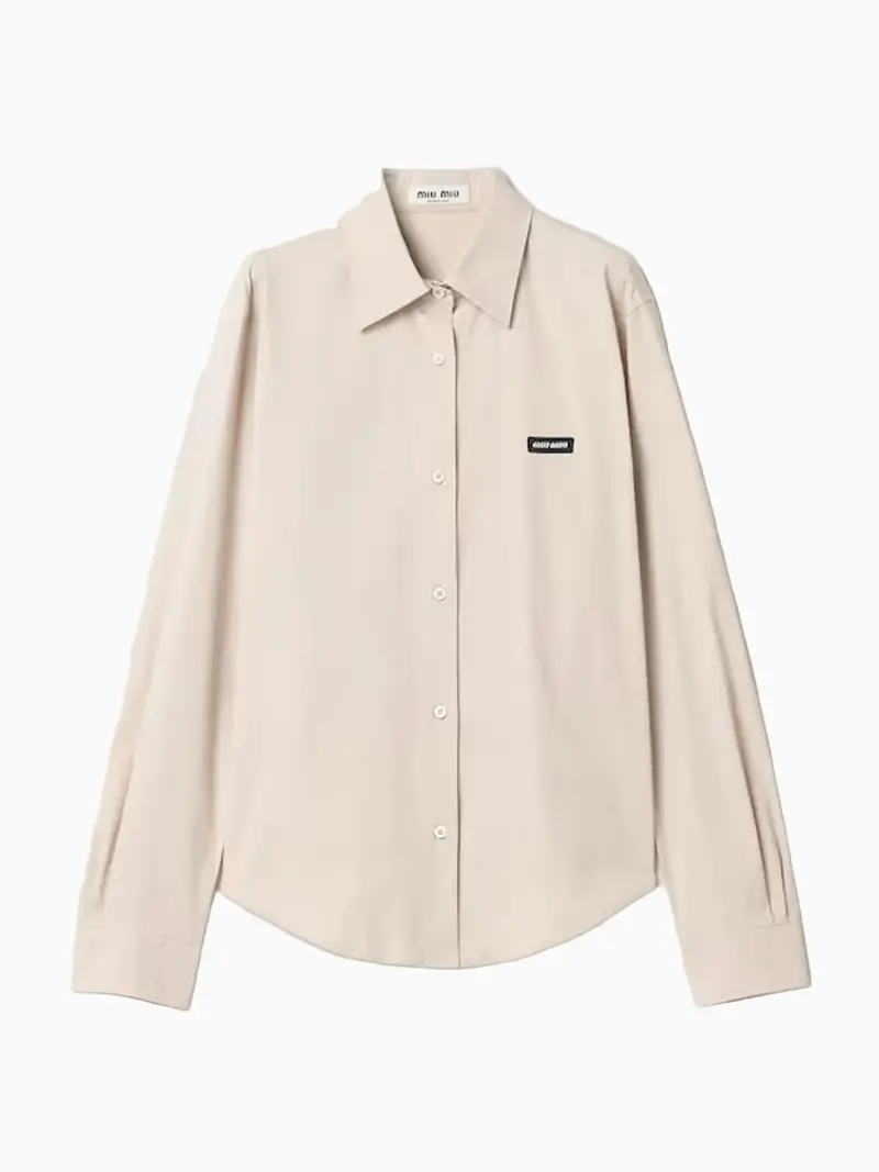 Stretch poplin shirt