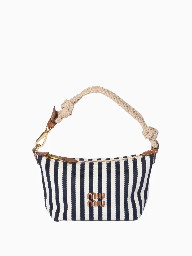 Striped pouch