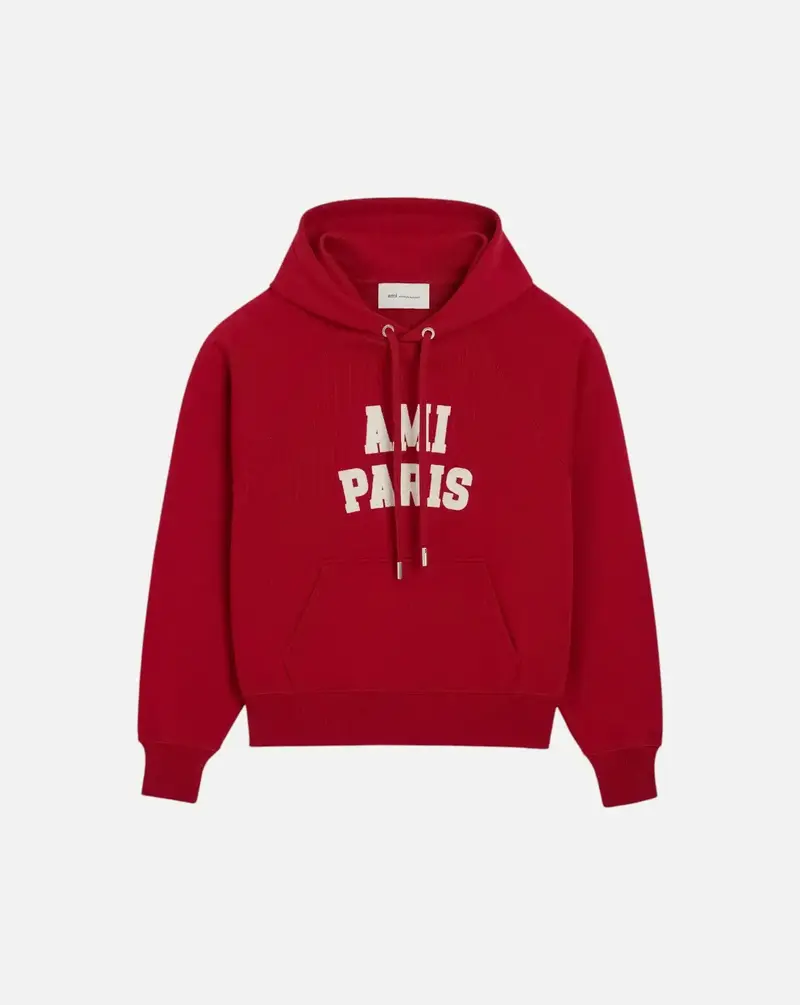 Sudadera Ami Paris Hoodie with Ami Paris Felt Embroidery