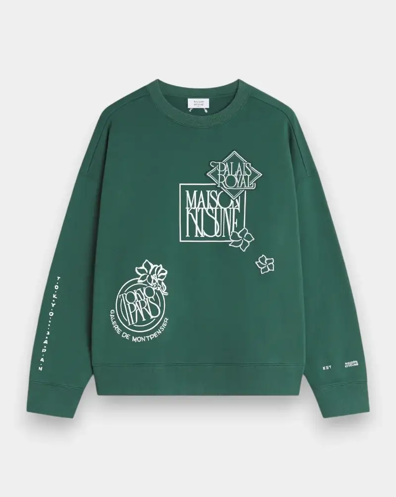 Sudadera Maison Kitsune Art Nouveau Stamps