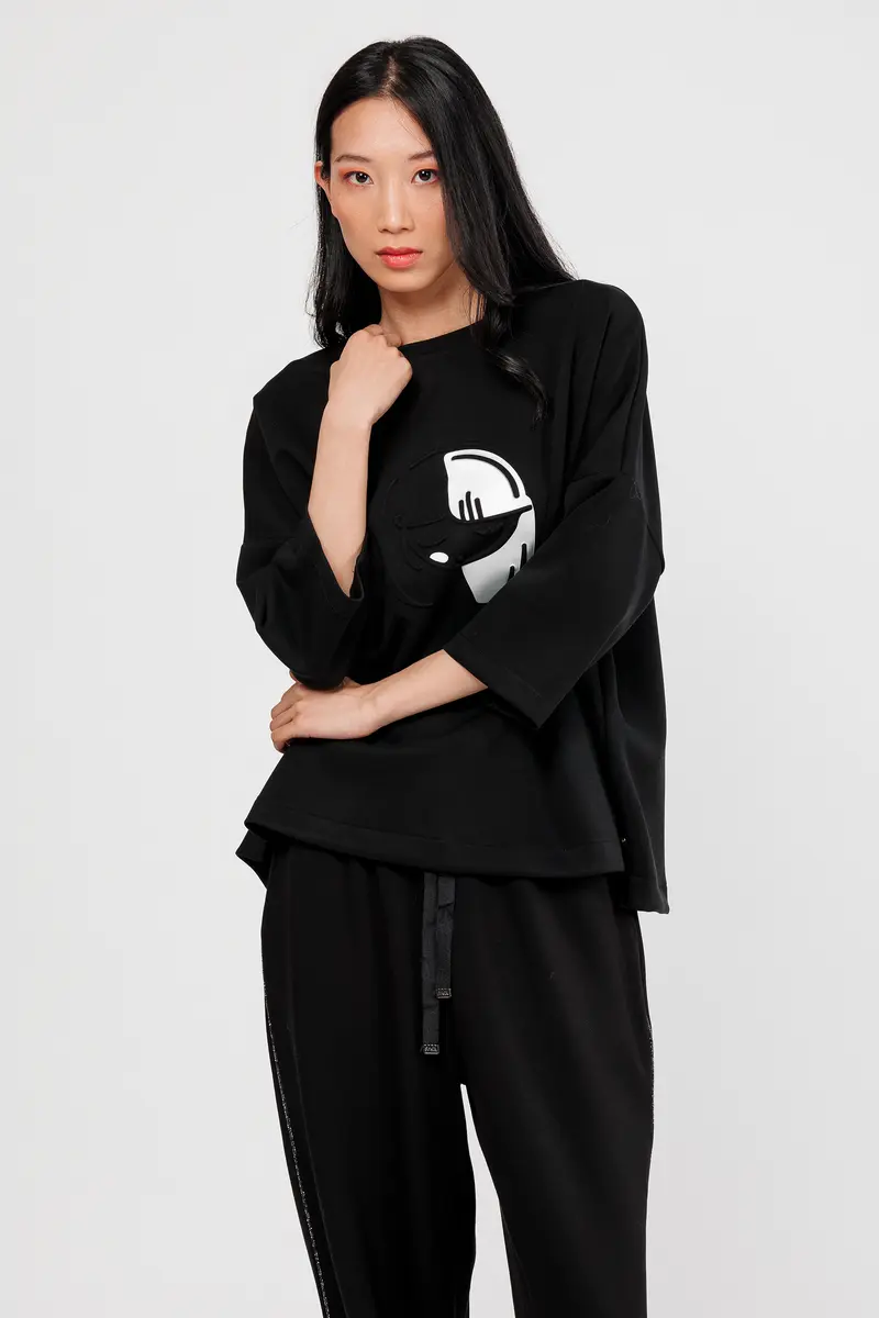 Sudadera negra Nature Koko