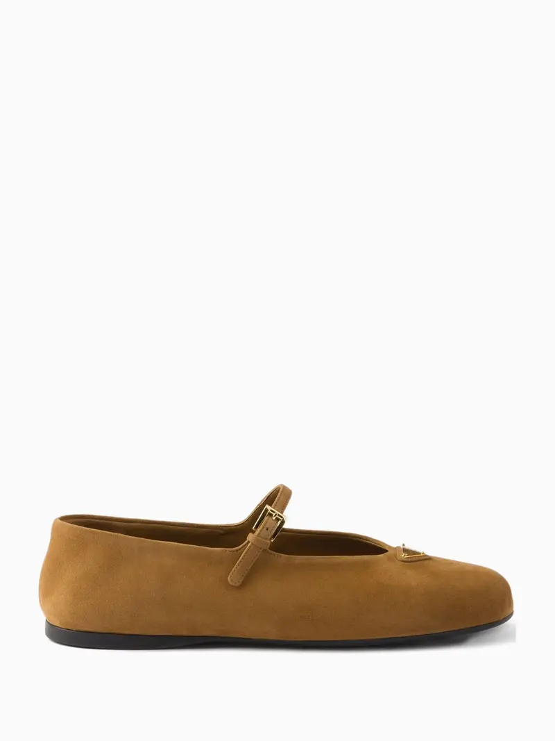 Suede ballerinas