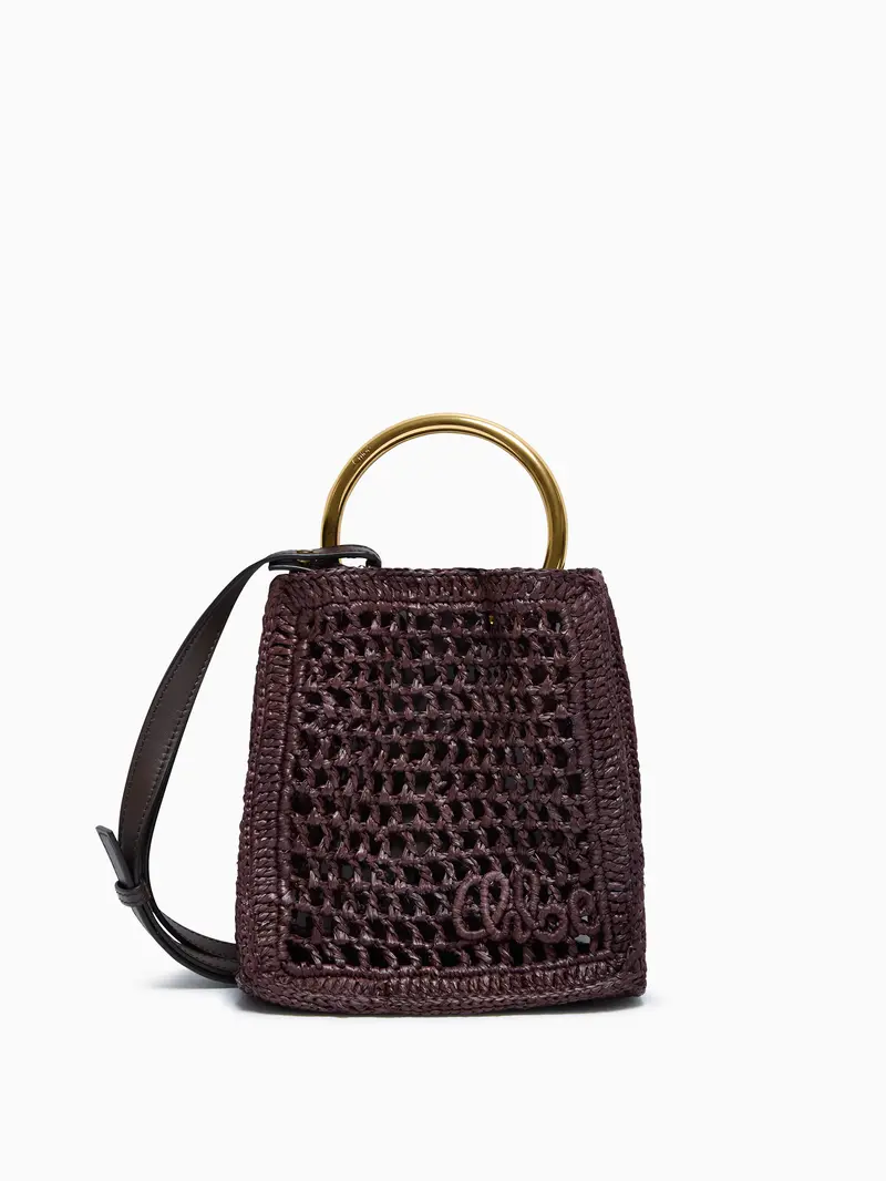 Summer Banana raffia minibag