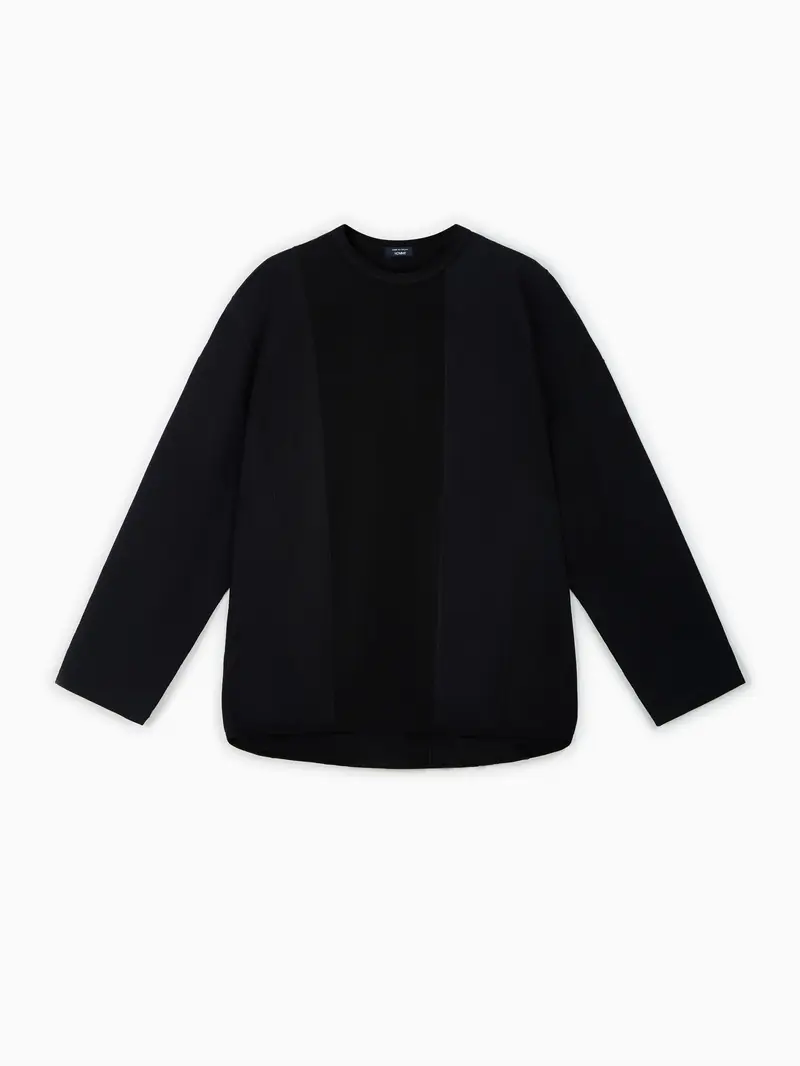 Textured sweatshirt