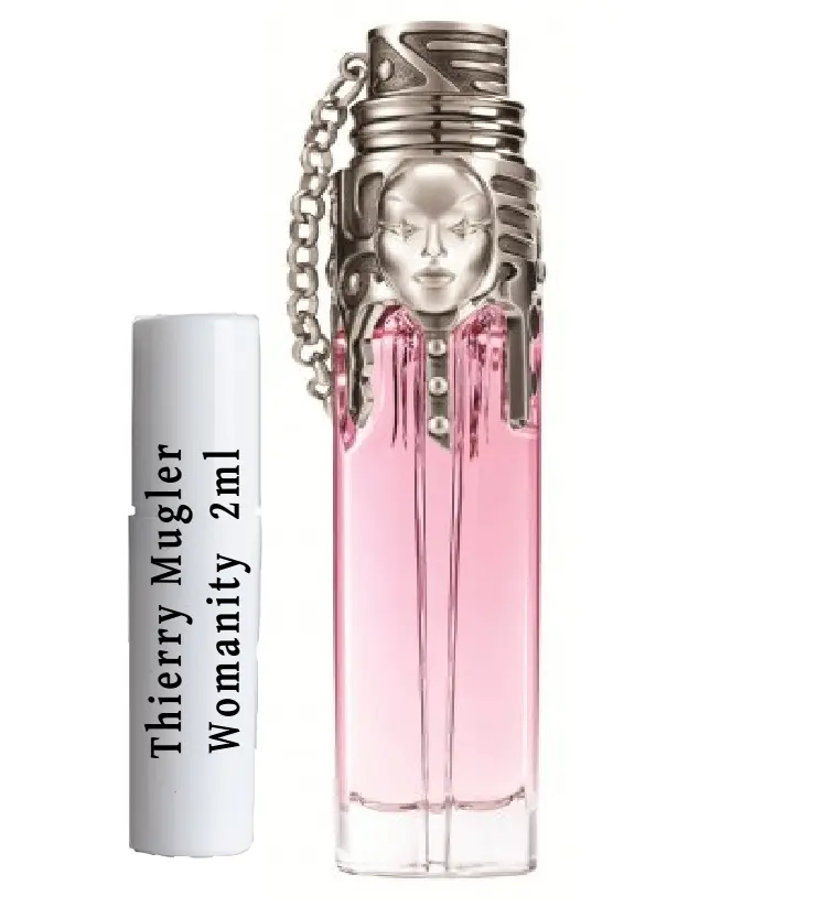 Thierry Mugler Womanity muestra de perfume