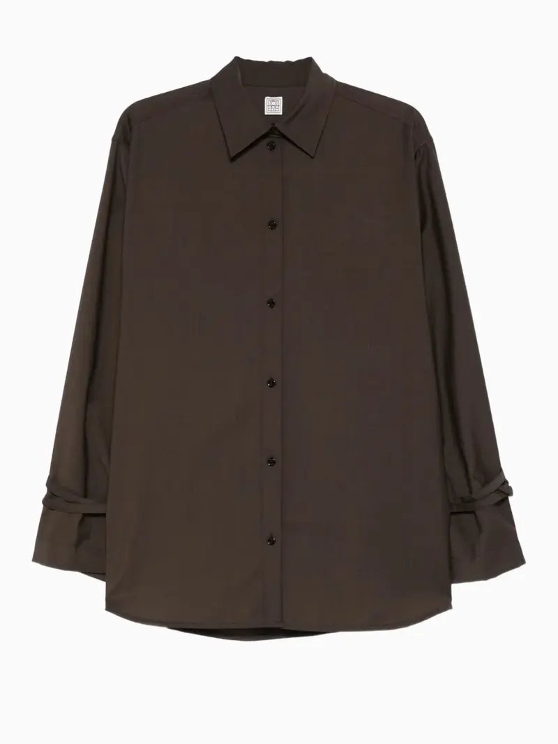 Tie-cuff shirt