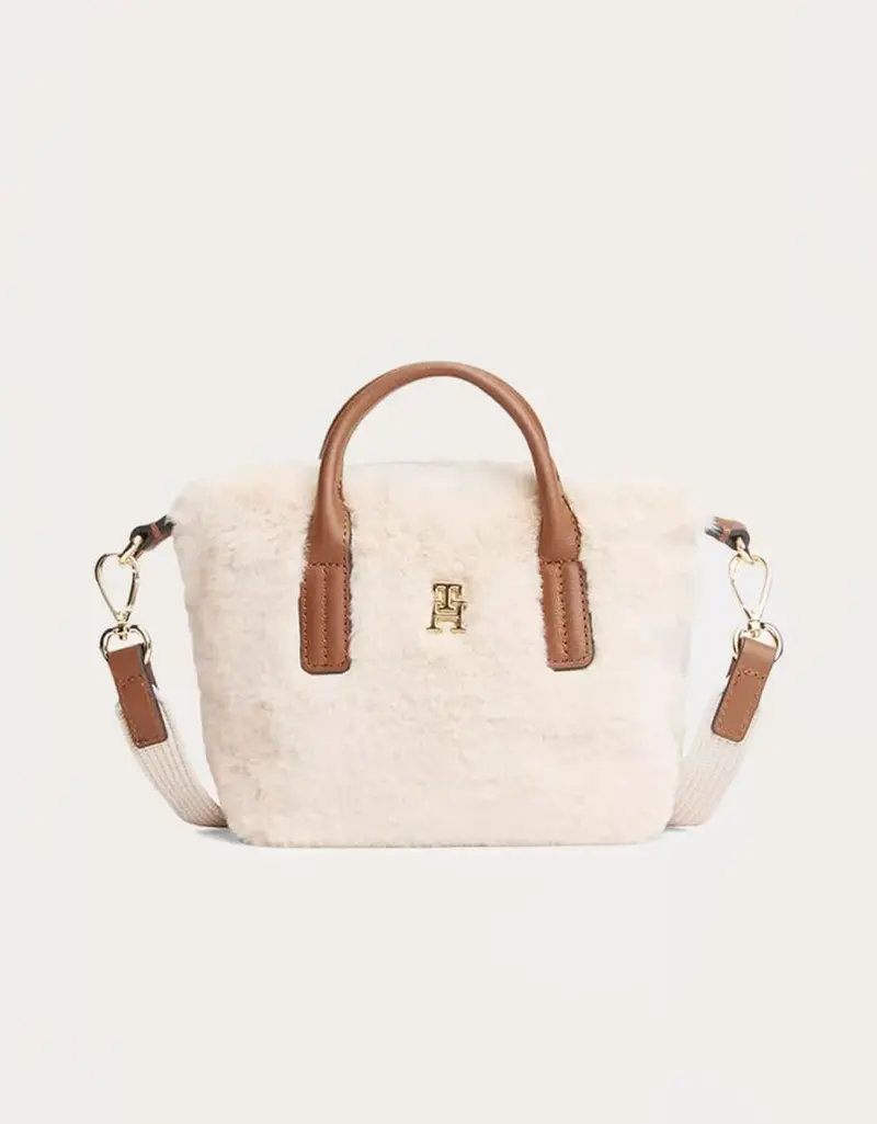 TOMMY HILFIGER MICRO TOTE BEIGE AW0AW19311 91051