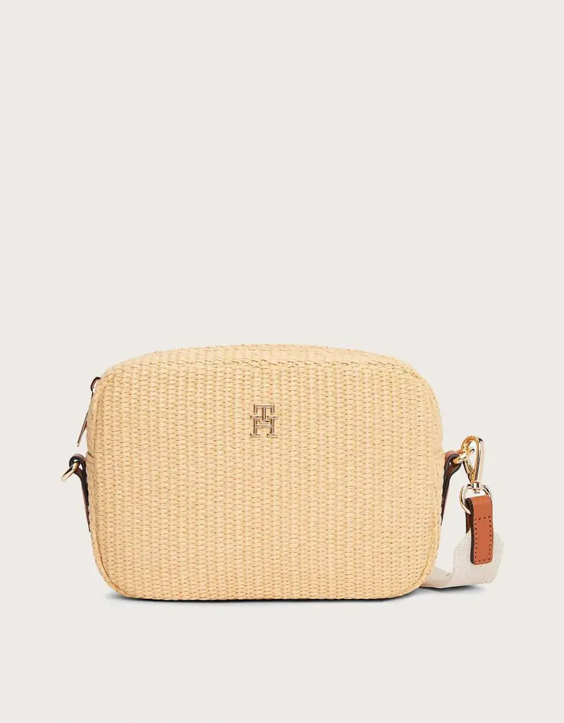 TOMMY HILFIGER POPETTE CAMERA BAG RAFFIA 89559