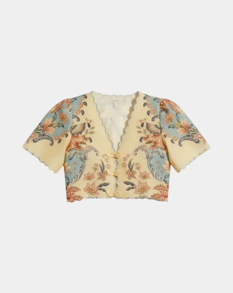 Top Farm Rio Boho Beauty Butter Short Sleeve Top