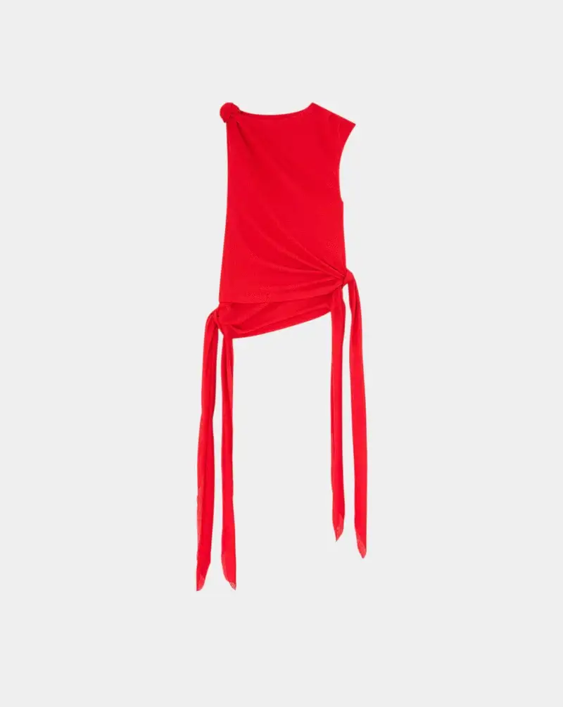 Top Ganni In Marl Mesh