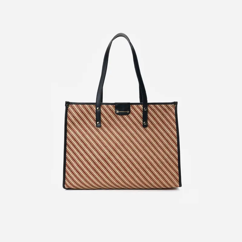 Tote Rafia Black