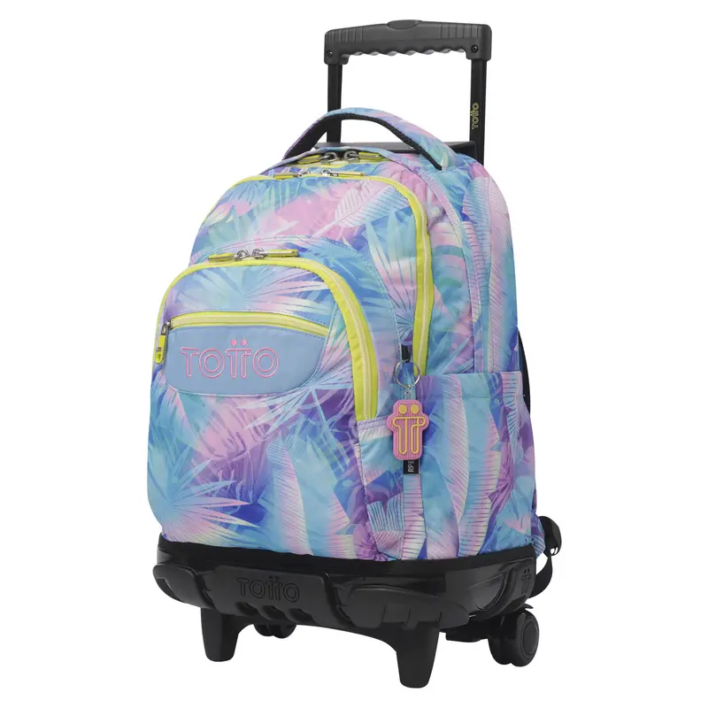 TOTTO Mochila escolar con ruedas Renglones - 0FB Prisma
