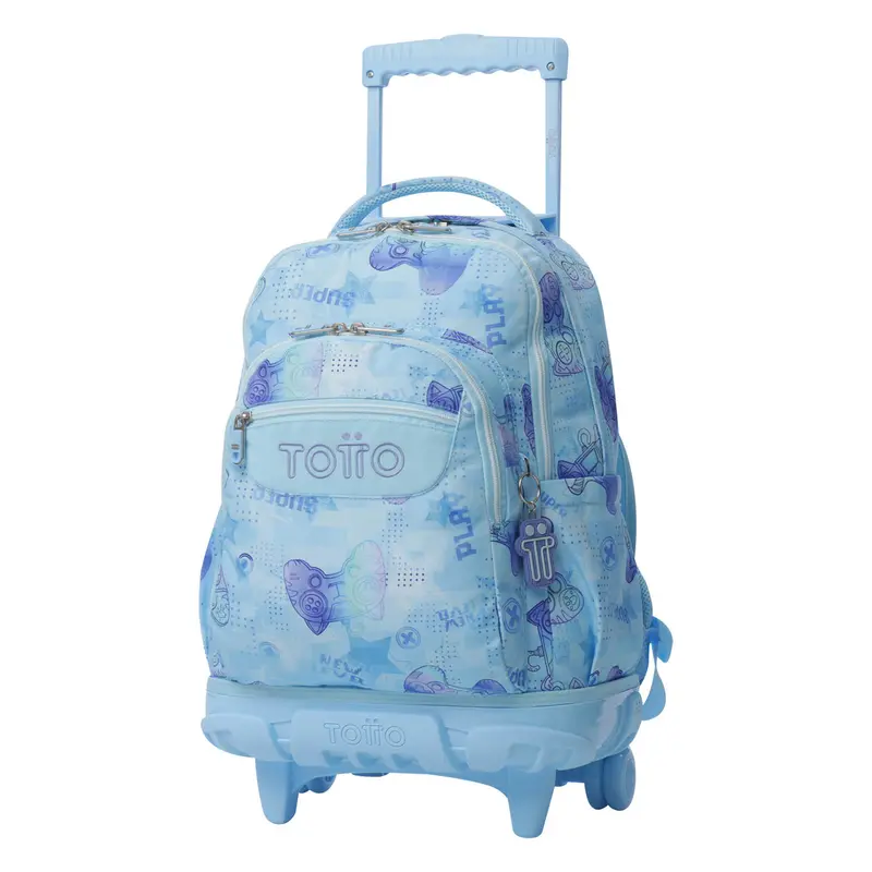 TOTTO Mochila escolar con ruedas Renglones - 1FY Polar