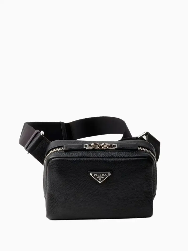 Triangle logo shoulder bag