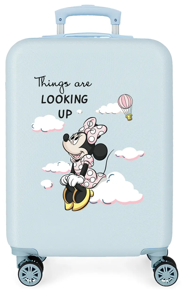 TROLLEY ABS 50CM.4R. MINNIE THINGS ARE LOOKING UP AZUL CLARO