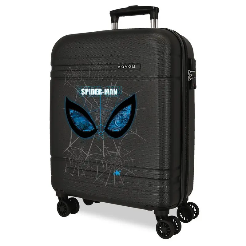 TROLLEY ABS 55CM.4R.C/EXP. SPIDERMAN IS WATCHING US NEGRO C.