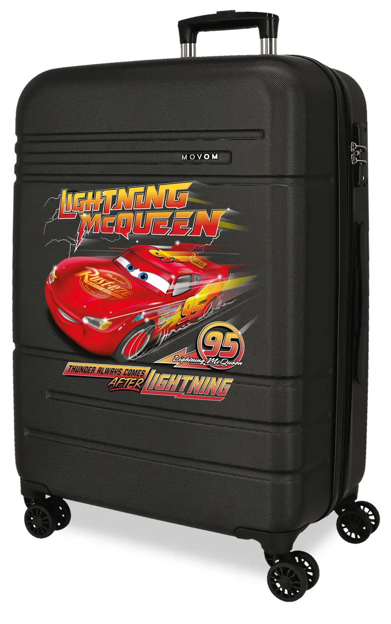 TROLLEY ABS 68CM.4R.C/EXP. CARS LIGHTNING MCQUEEN NEGRO