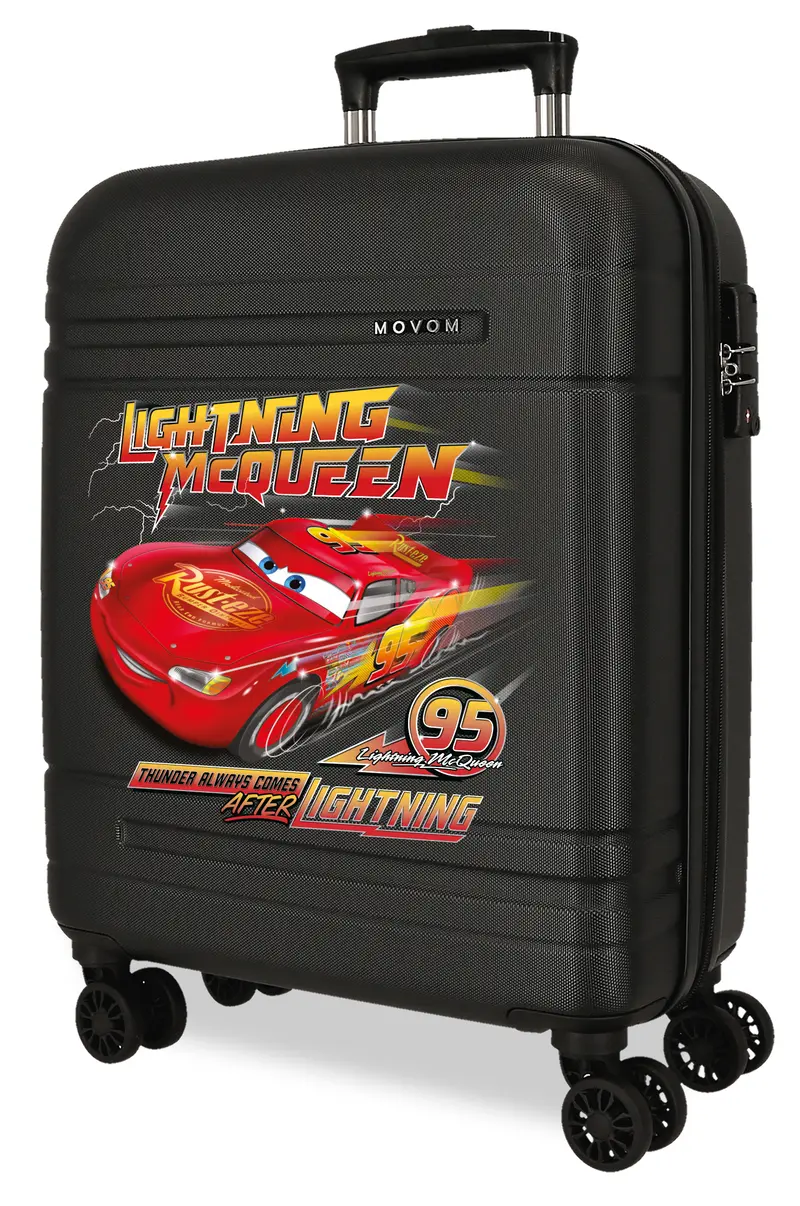 TROLLEY PP. 55CM.4R.C/EXP.  CARS LIGHTNING MCQUEEN NEGRO