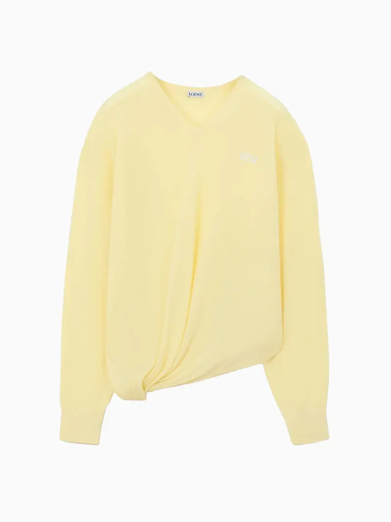Twisted draped jumper