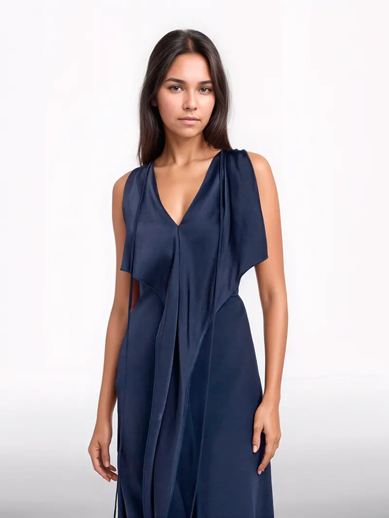 V-neck dress