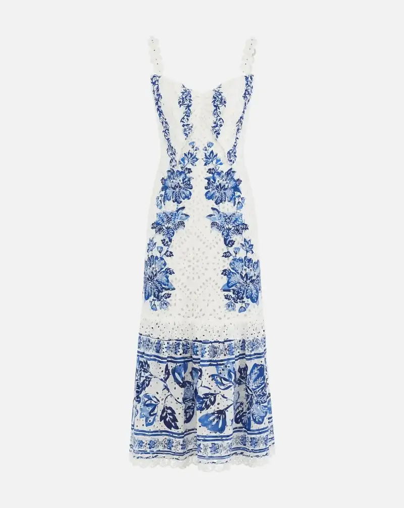 Vestido Farm Rio Beautiful Nature Off-white