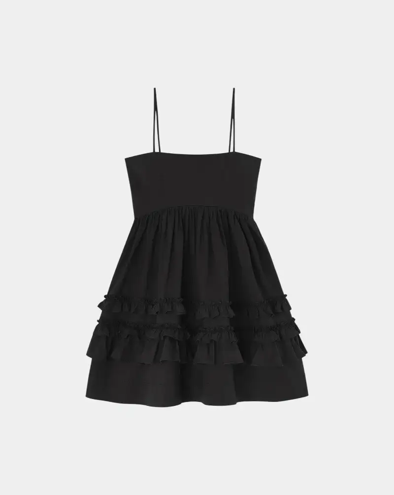 Vestido Ganni Mini Strap Dress