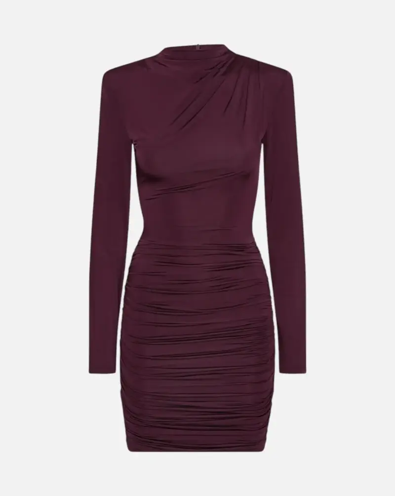 Vestido Rotate Drapey Mini Dress