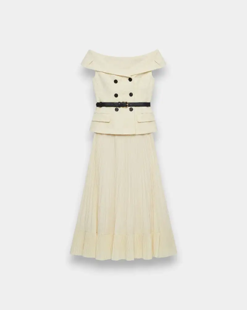 Vestido Self Portrait Yellow Lace Chiffon Midi Dress