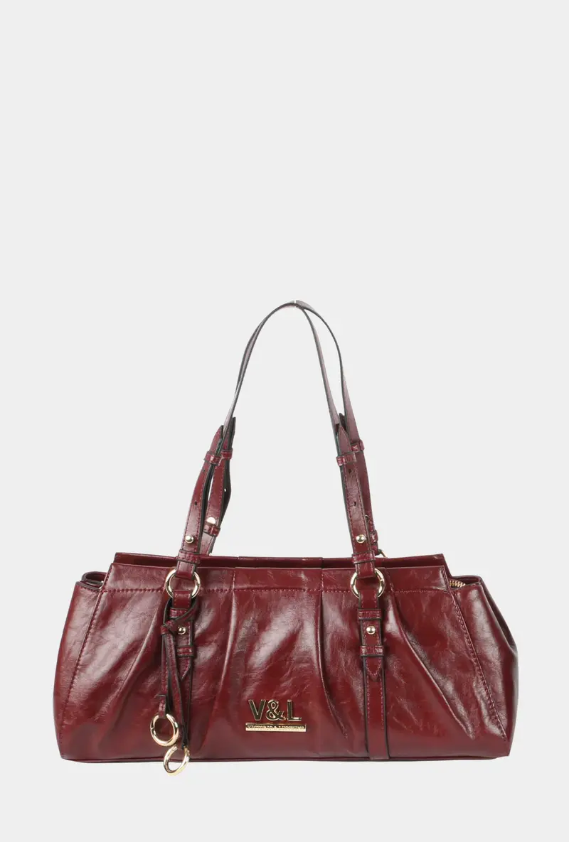 Victorio & Lucchino Bolso De Hombro Olivo Burdeos