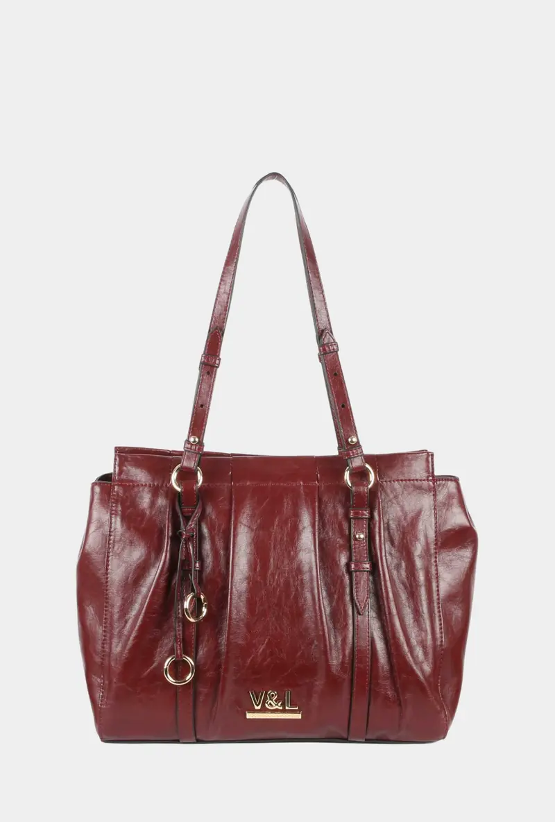 Victorio & Lucchino Shopper Olivo Burdeos
