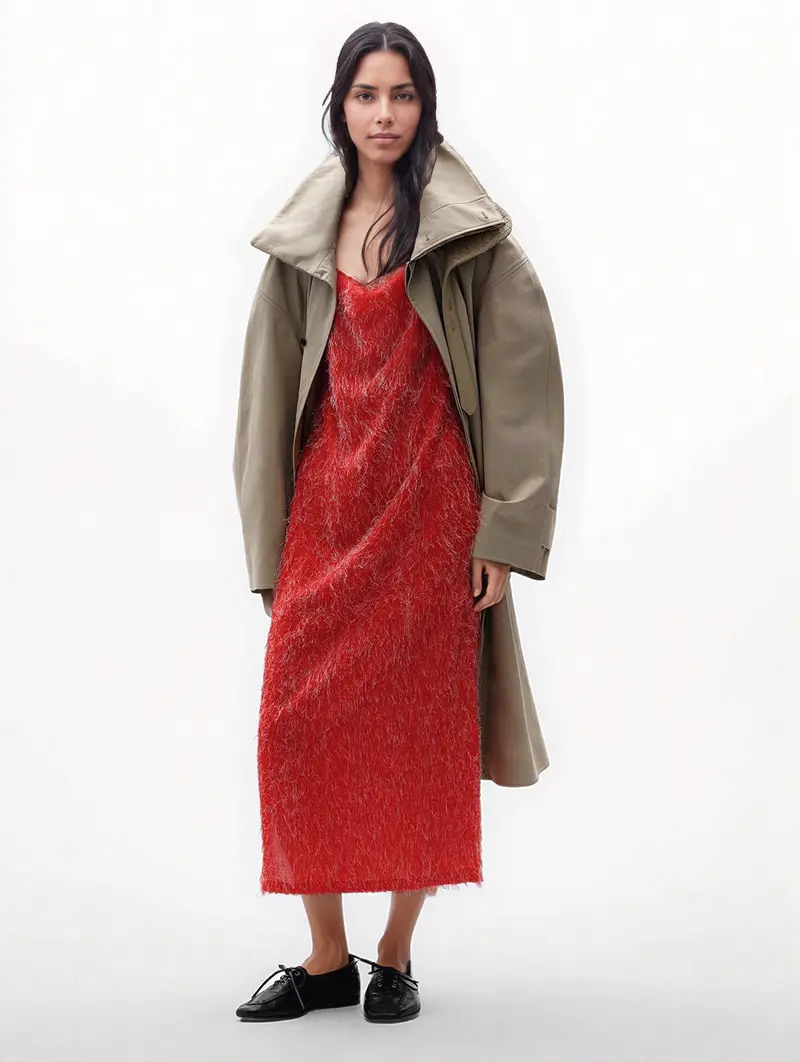 Viscose Fil Coupé dress