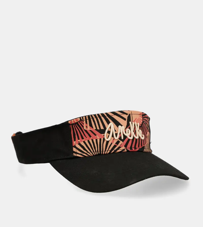 Visera negra estampada