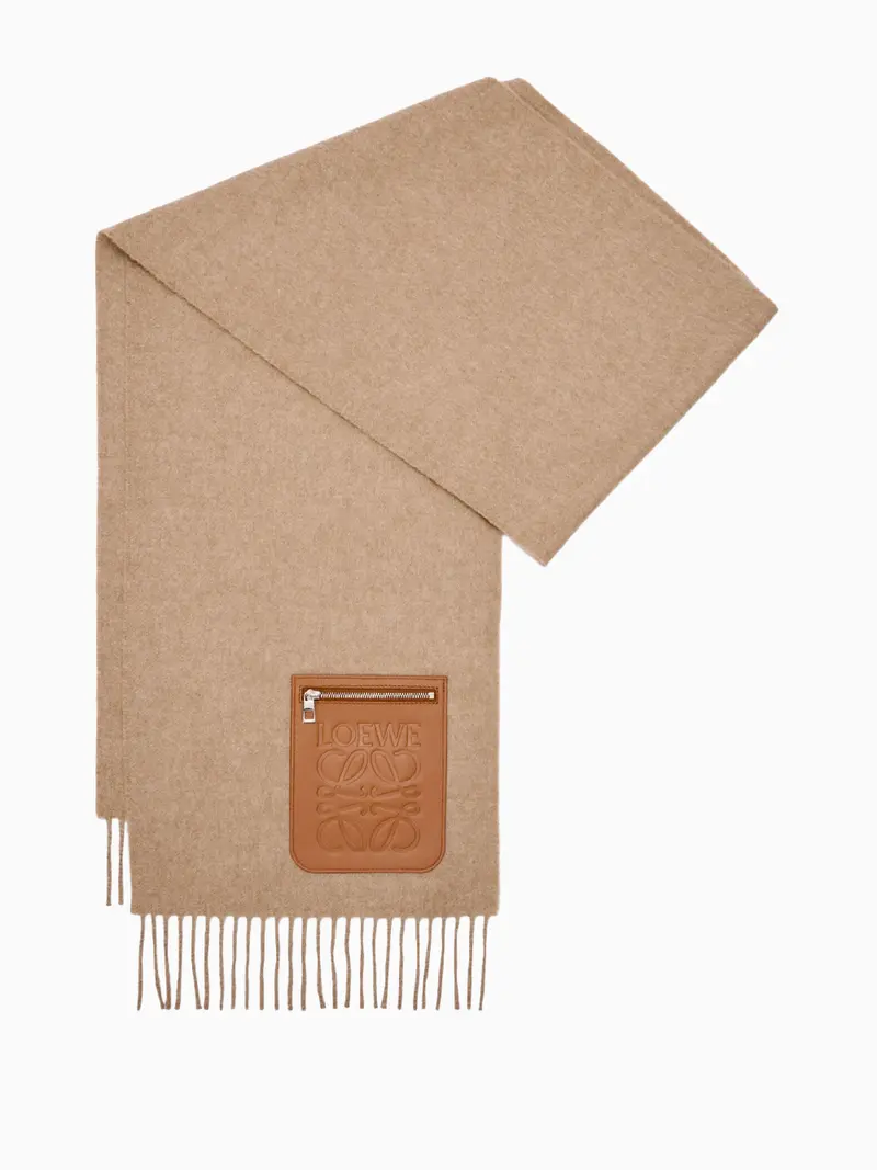 Wool and cashmere scarf