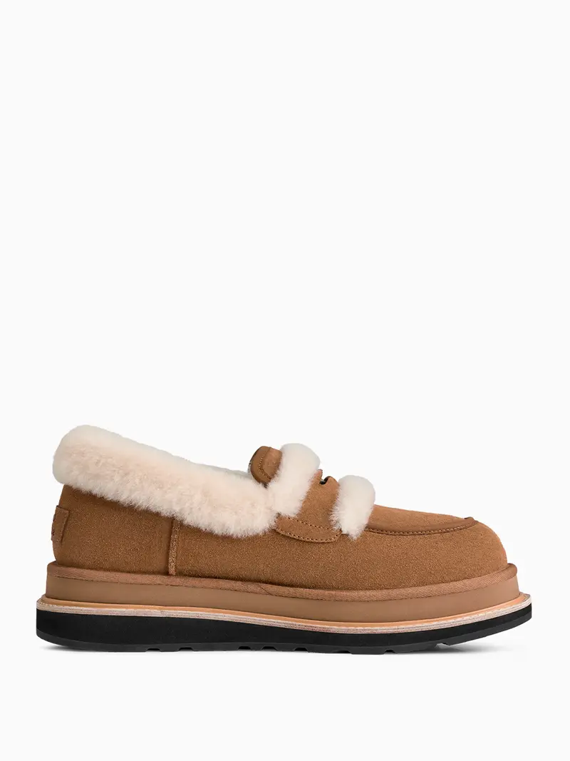 x UGG Shearling loafers