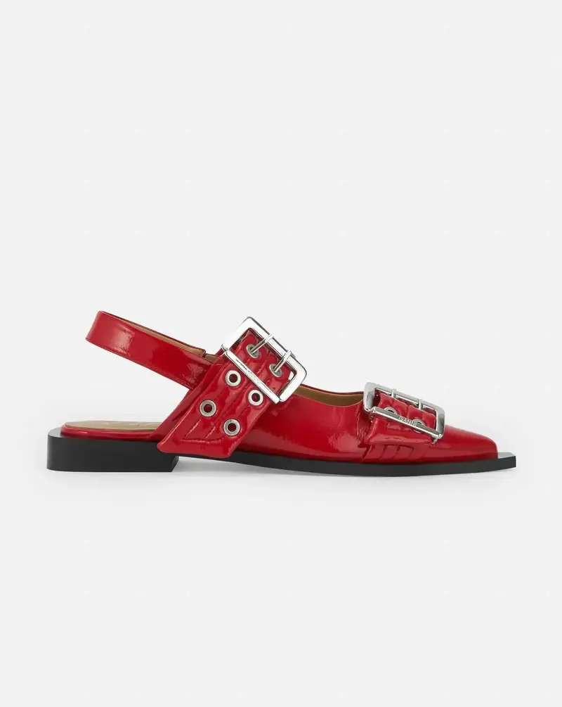 Zapatos Ganni Feminine Buckle Ballerina