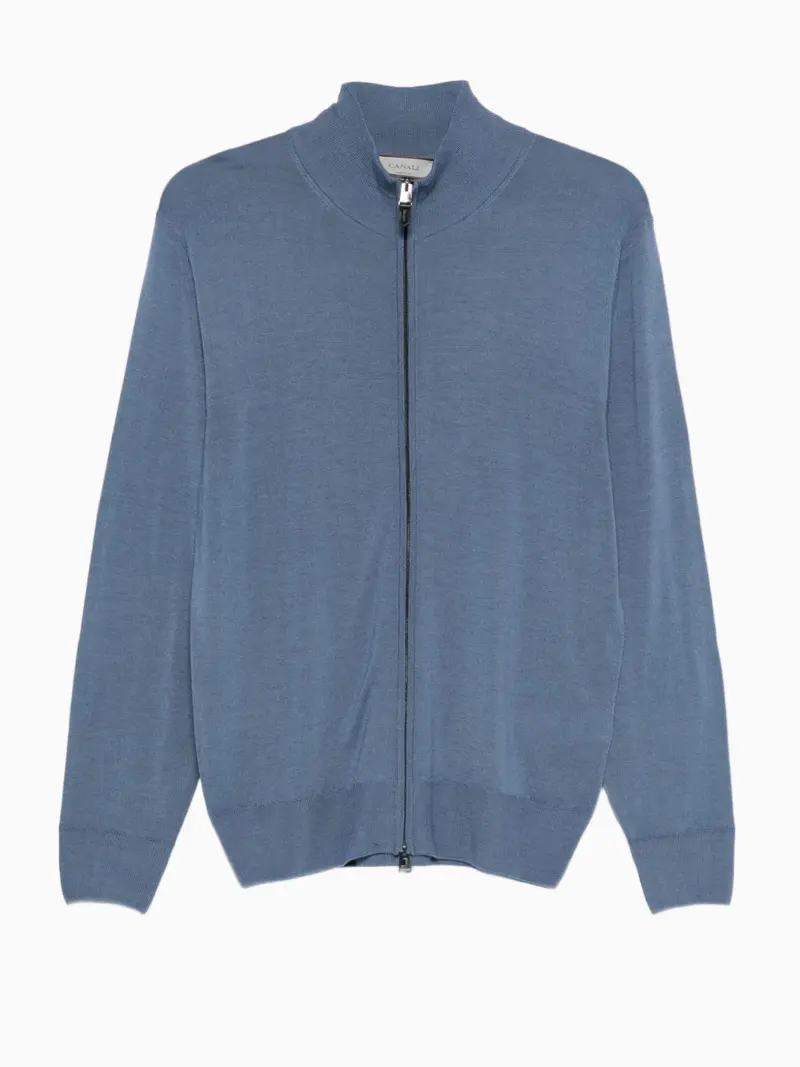 Zip-up cardigan